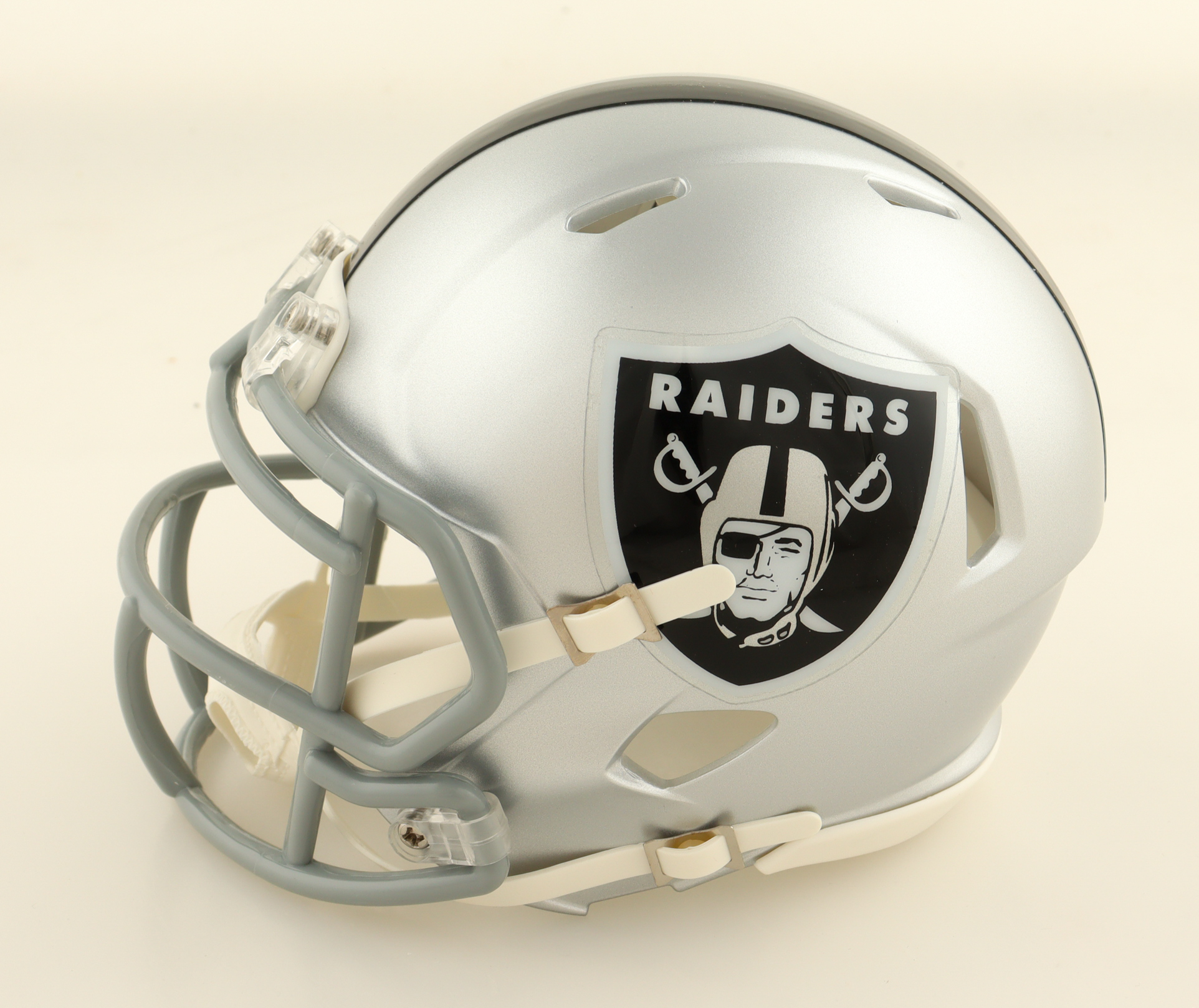 Bill Romanowski Signed Raiders Speed Mini Helmet (Beckett) at PristineAuction.com Bill Romanowski Signed Raiders Speed Mini Helmet (Beckett) at PristineAuction.com