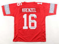 Craig Krenzel Signed Jersey Inscribed "2002 National Champs" & "Fiesta Bowl MVP" (Playball Ink) at PristineAuction.com