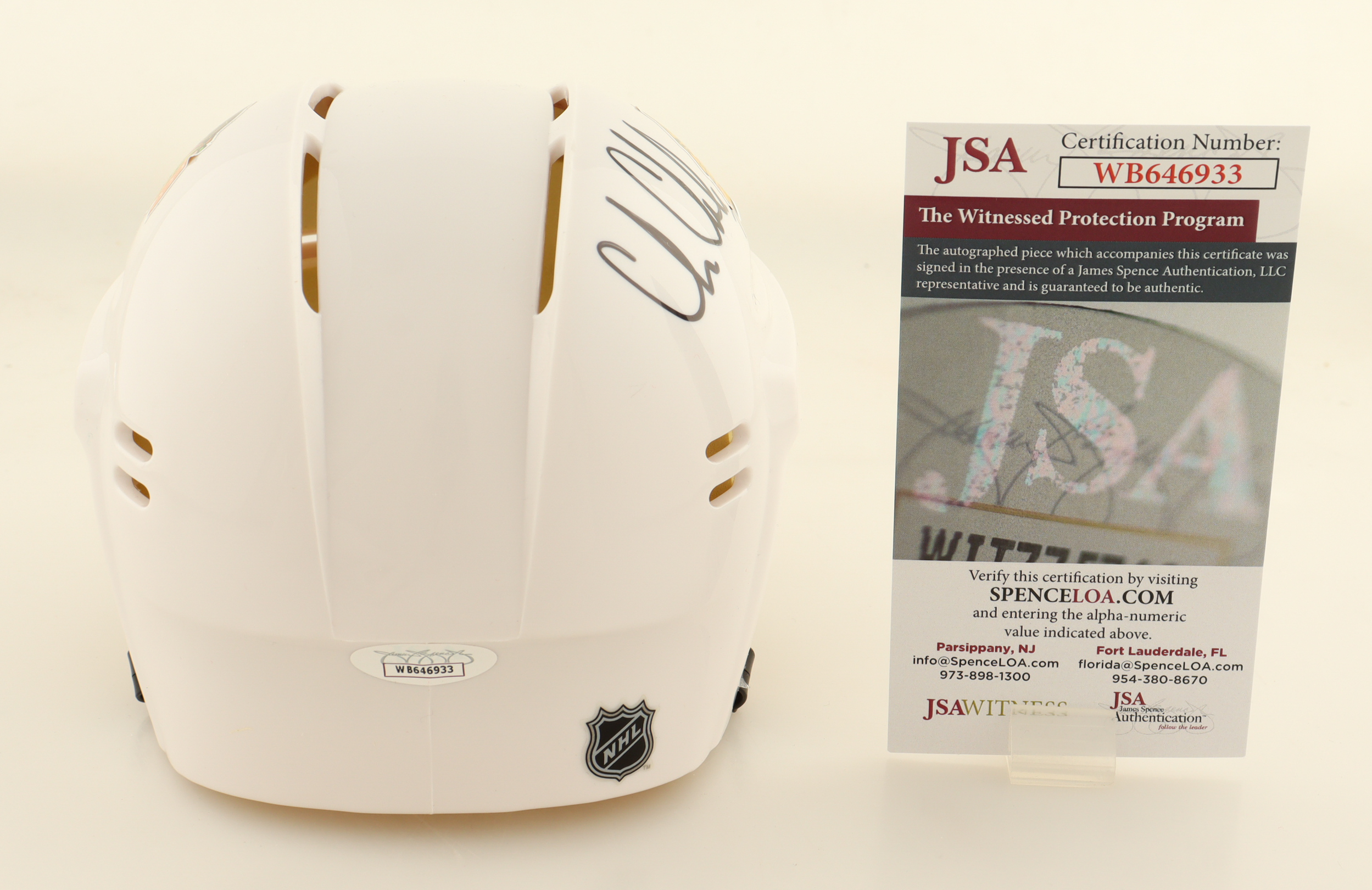 Chris Chelios Signed Blackhawks Mini Helmet Inscribed "HOF 2013" (JSA) at PristineAuction.com Chris Chelios Signed Blackhawks Mini Helmet Inscribed "HOF 2013" (JSA) at PristineAuction.com