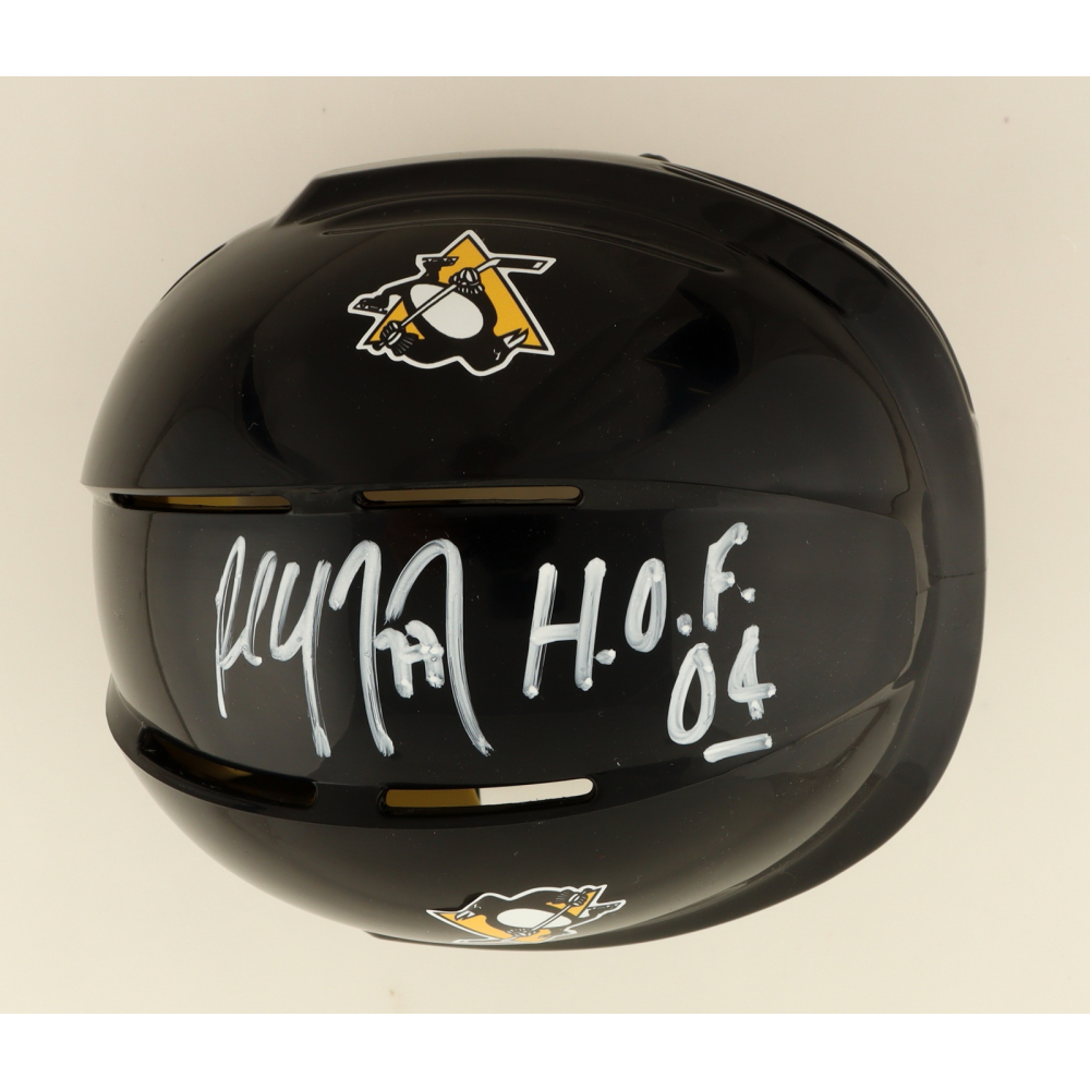 Paul Coffey Signed Penguins Mini Helmet Inscribed "HOF 04" (JSA) at PristineAuction.com