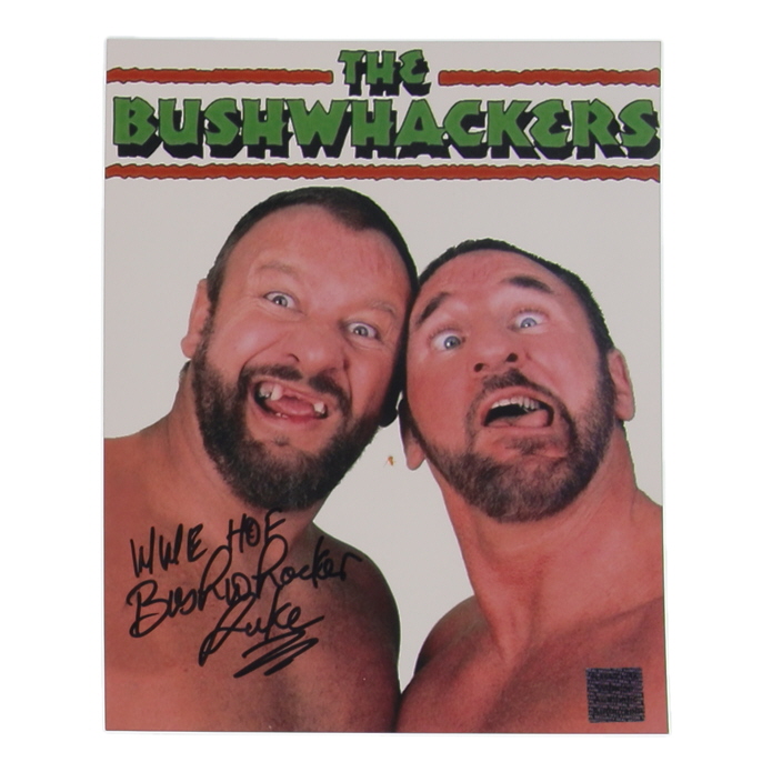 Bushwhacker Luke Signed WWE 8x10 Photo Inscribed "WWE HOF" (Playball Ink) at PristineAuction.com Bushwhacker Luke Signed WWE 8x10 Photo Inscribed "WWE HOF" (Playball Ink) at PristineAuction.com