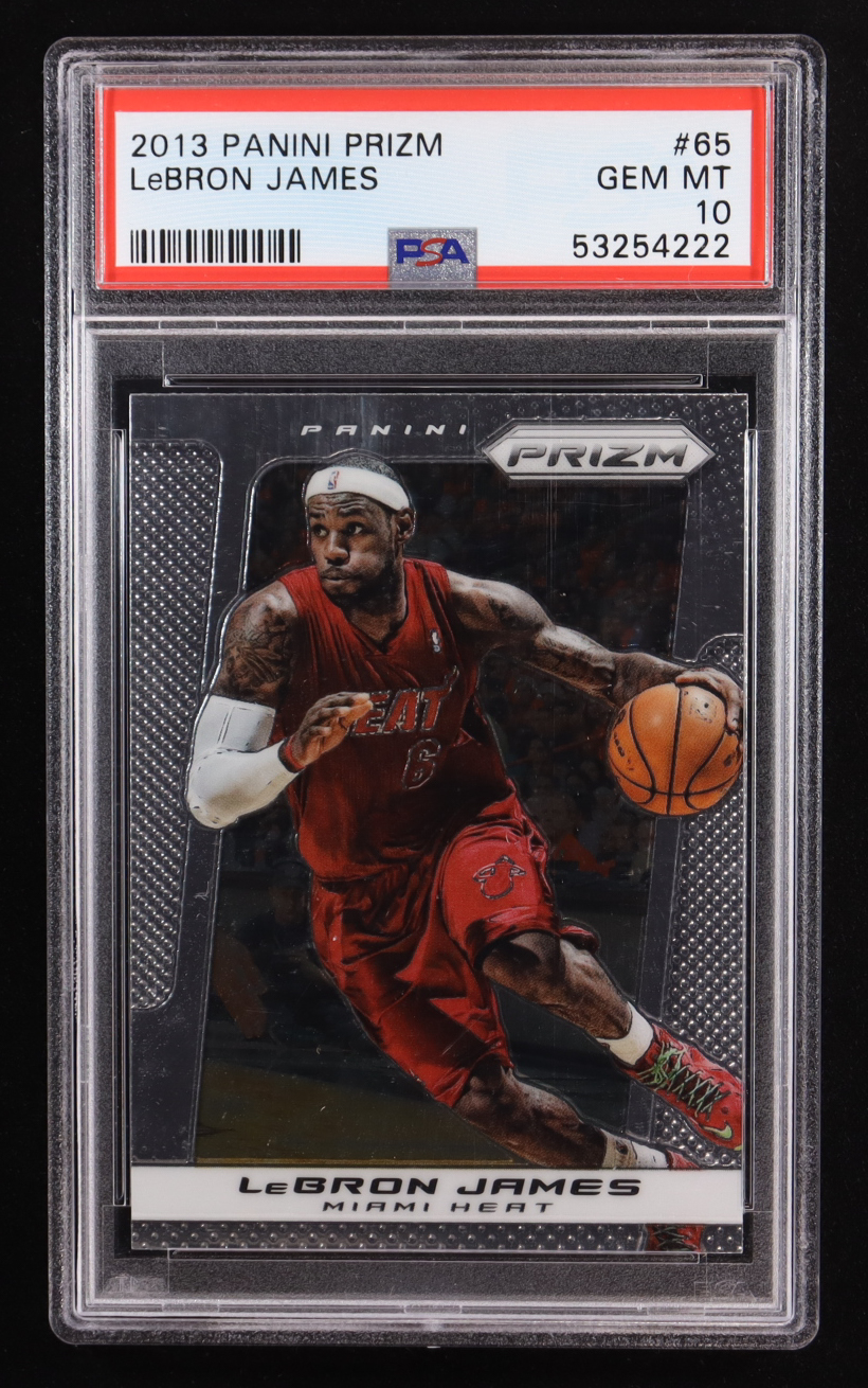 LeBron James 2013-14 Panini Prizm #65 (PSA 10) at PristineAuction.com LeBron James 2013-14 Panini Prizm #65 (PSA 10) at PristineAuction.com
