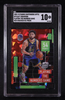 Klay Thompson 2022-23 Panini Contenders Optic Playing the Numbers Game Red Cracked Ice #9 (SGC 10) at PristineAuction.com