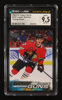 Lukas Reichel Signed 2022-23 Upper Deck #235 RC (CGC 9.5) at PristineAuction.com