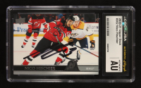 Nico Hischier Signed 2020-21 Upper Deck #362 (CGC Encapsulated) at PristineAuction.com
