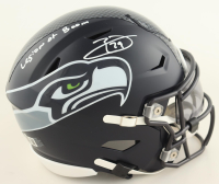 Earl Thomas Signed Seahawks Mid-Size SpeedFlex Helmet With Visor Inscribed "Legion of Boom" (Beckett) at PristineAuction.com