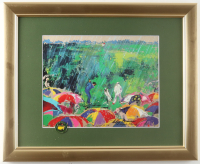 "Arnold Palmer at Augusta National" Custom Framed Leroy Neiman Art Print Display with Masters Pin at PristineAuction.com