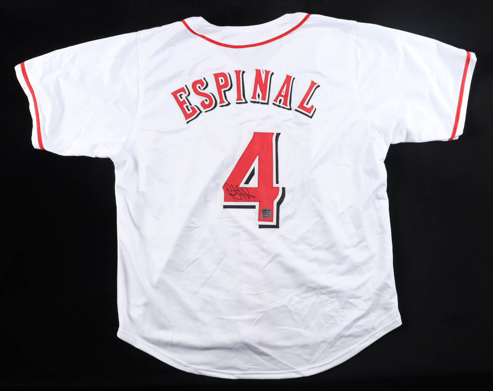 Santiago Espinal Signed Jersey (Playball Ink) at PristineAuction.com Santiago Espinal Signed Jersey (Playball Ink) at PristineAuction.com