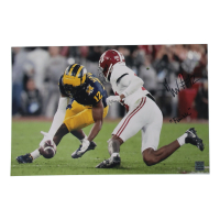 Josh Wallace Signed Michigan Wolverines 11x17 Photo Inscribed "Fumble" (Playball Ink) at PristineAuction.com