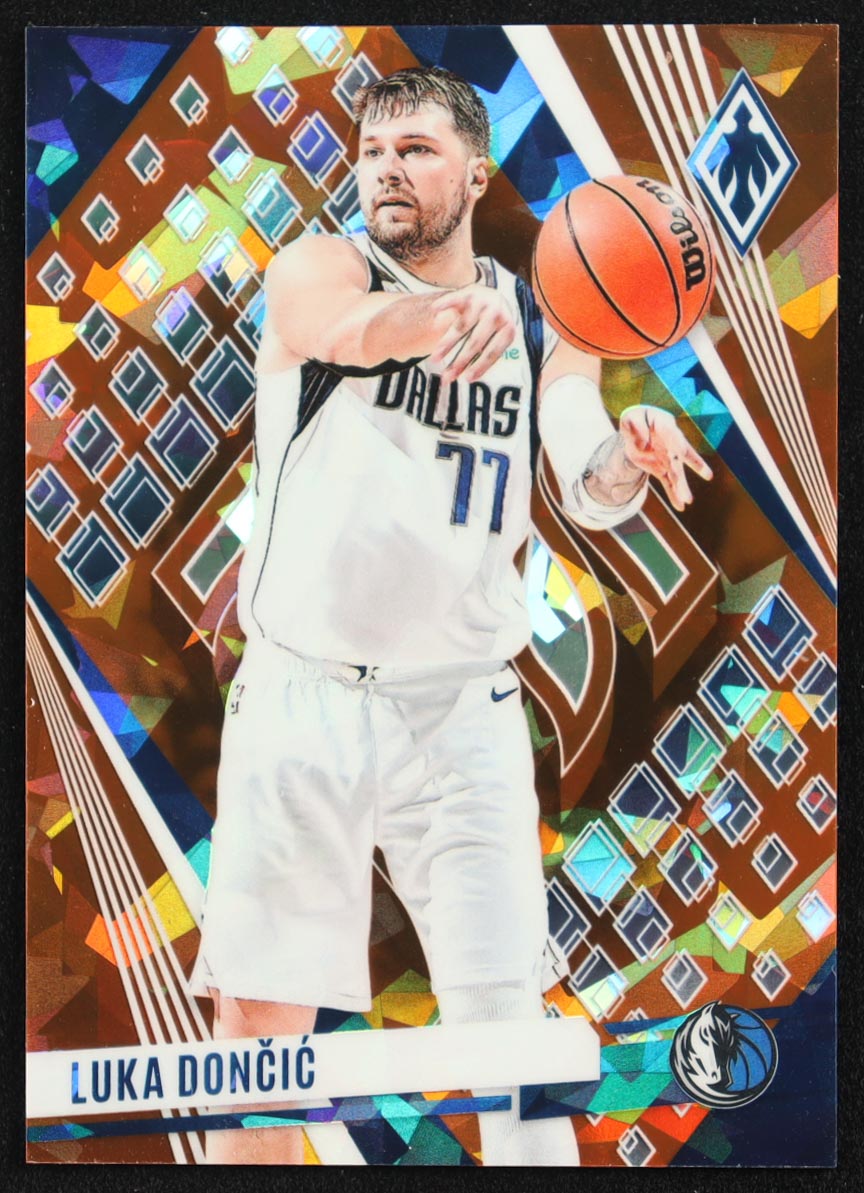 Luka Doncic 2023-24 Panini Phoenix Orange Ice #157 #093/249 at PristineAuction.com Luka Doncic 2023-24 Panini Phoenix Orange Ice #157 #093/249 at PristineAuction.com