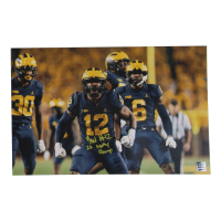Josh Wallace Signed Michigan Wolverines 11x17 Photo Inscribed "23' Natty Champ" (Playball Ink) at PristineAuction.com