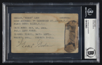 Goose Goslin Signed Vintage 3x5 Index Card (BGS) at PristineAuction.com