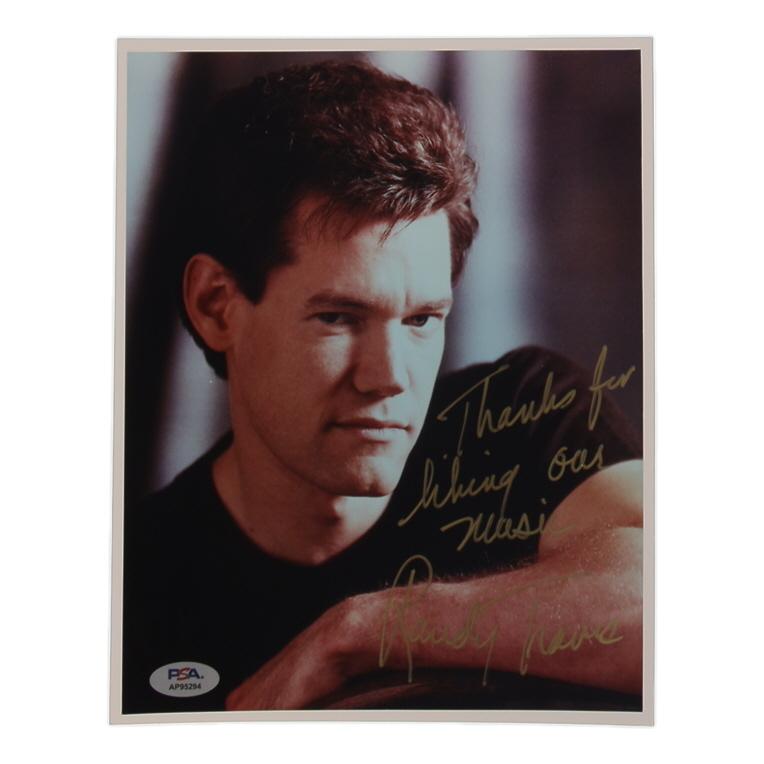 Randy Travis Signed 8x10 Photo Inscribed "Thanks For Liking Our Music" (PSA) at PristineAuction.com Randy Travis Signed 8x10 Photo Inscribed "Thanks For Liking Our Music" (PSA) at PristineAuction.com