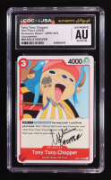 Mikaela Hoover Signed 2022 Tony Tony Chopper One Piece Romance Dawn #OP01-015 (CGC | Autograph Graded CGC 10) at PristineAuction.com