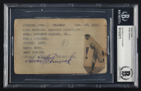 Herb Pennock Signed Vintage 3x5 Index Card (BGS) at PristineAuction.com