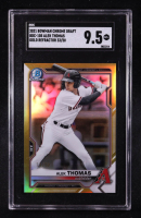 Alek Thomas 2021 Bowman Chrome Draft Gold Refractors #BDC105 #33/50 (SGC 9.5) at PristineAuction.com