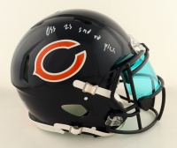 Luther Burden III Signed Bears Full-Size Authentic On-Field Speed Helmet With Visor Inscribed "2nd Round Pick" (Beckett) at PristineAuction.com