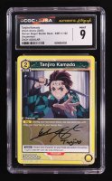 Zach Aguilar Signed 2025 Tanjiro Kamado Demon Slayer Union Arena Starter Deck #KMY-1-102 (CGC/JSA 9) at PristineAuction.com