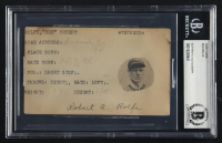 Red Rolfe Signed Vintage 3x5 Index Card (BGS) at PristineAuction.com