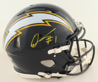 Quentin Johnston Signed Chargers Full-Size Authentic On-Field Speed Helmet (Beckett) at PristineAuction.com