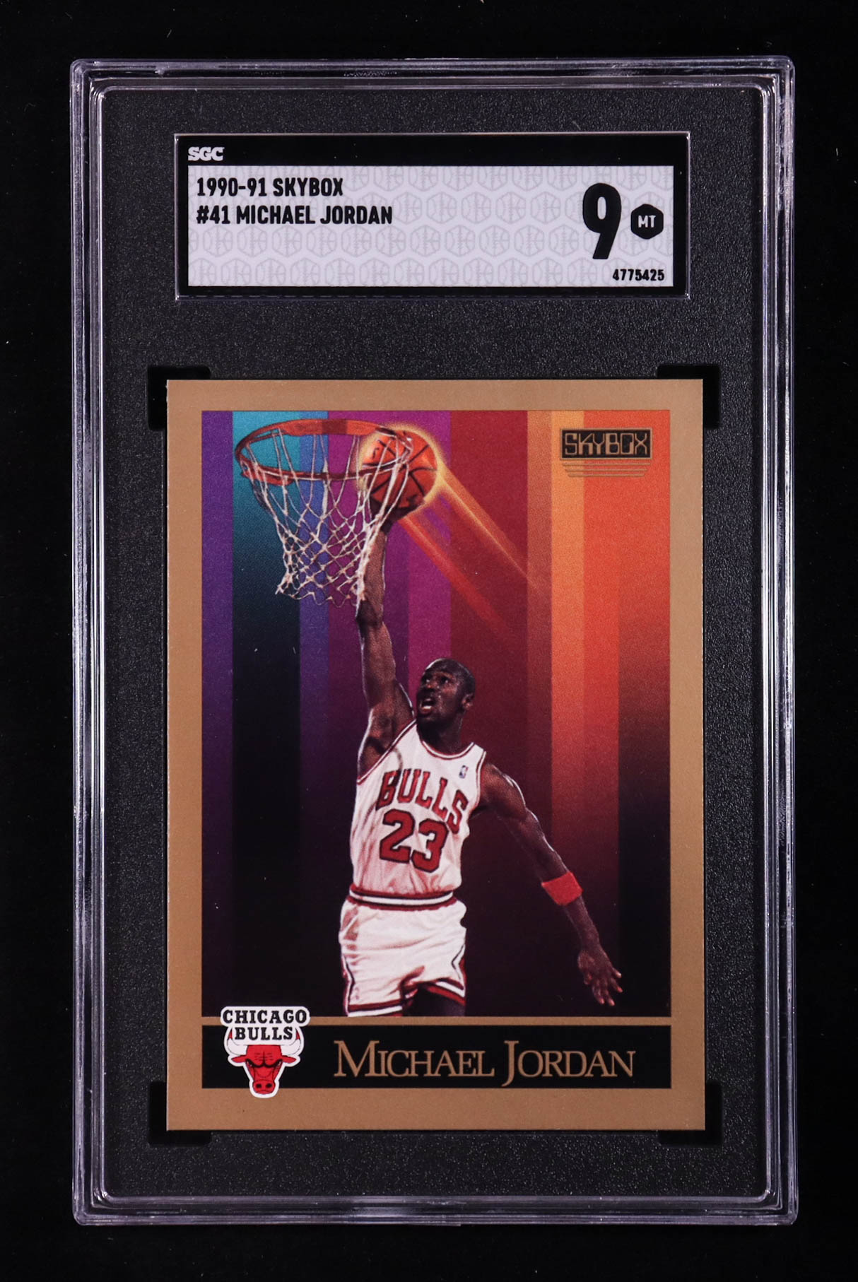 Michael Jordan 1990-91 SkyBox #41 (SGC 9) at PristineAuction.com Michael Jordan 1990-91 SkyBox #41 (SGC 9) at PristineAuction.com