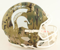 Kenneth Walker III Signed Michigan State Spartans Full-Size Authentic On-Field Camo Speed Helmet (Beckett) at PristineAuction.com