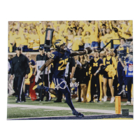 Hassan Haskins Signed Michigan Wolverines 11x14 Photo (Playball Ink) at PristineAuction.com
