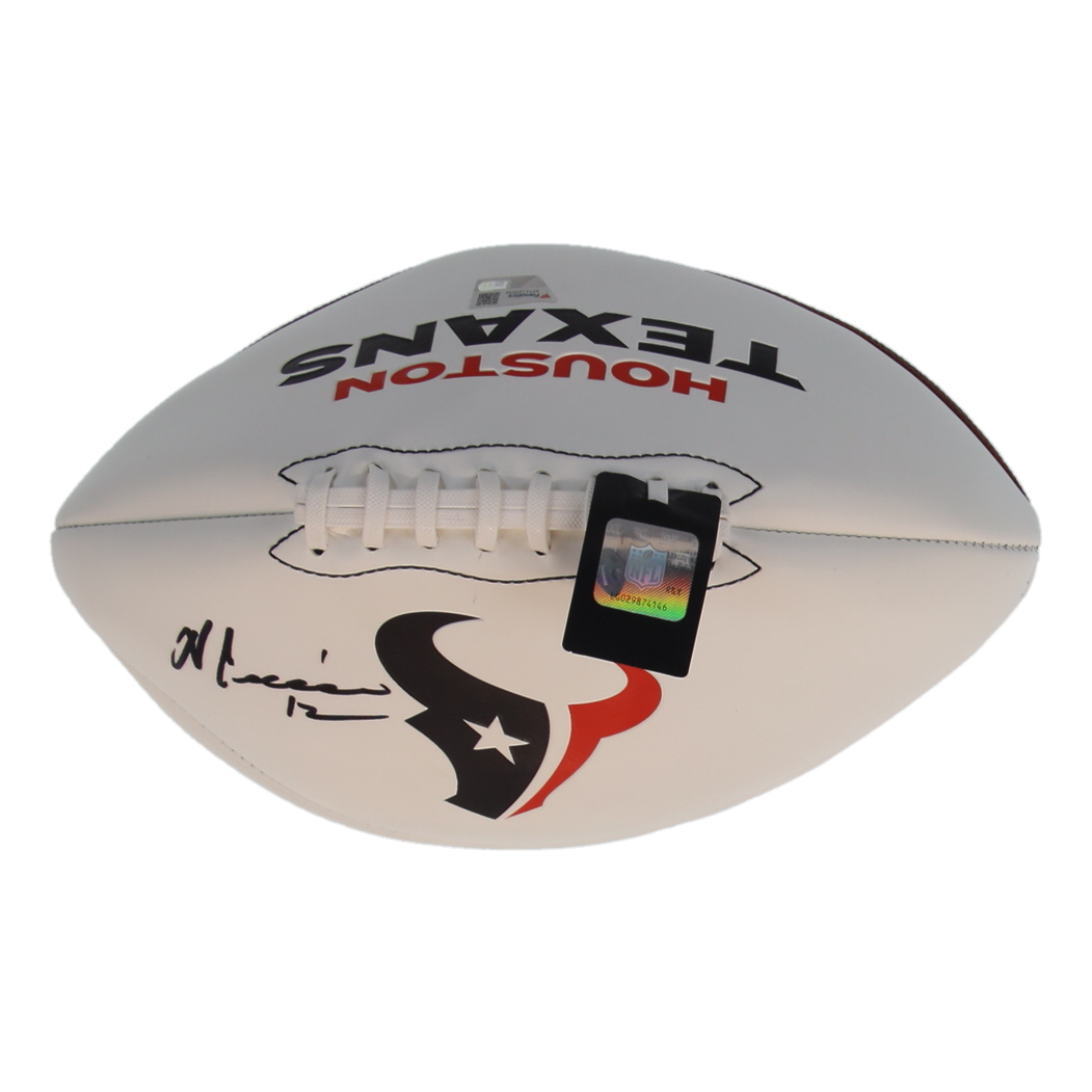 Nico Collins Signed Texans Logo Football (Fanatics) at PristineAuction.com Nico Collins Signed Texans Logo Football (Fanatics) at PristineAuction.com