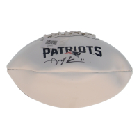 Julian Edelman Signed Patriots Logo Football (Fanatics) at PristineAuction.com
