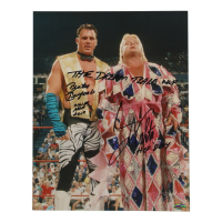 Brutus Beefcake & Greg Valentine Signed WWF 11x14 Photo Inscribed "The Dream Team WWF" with HOF Induction Year Inscriptions (Playball Ink) at PristineAuction.com