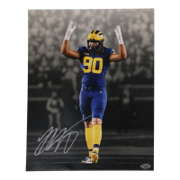 Mike Morris Signed Michigan Wolverines 11x14 Photo (Playball Ink) at PristineAuction.com