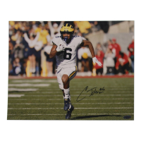 Cornelius Johnson Signed Michigan Wolverines 11x14 Photo (Playball Ink) at PristineAuction.com