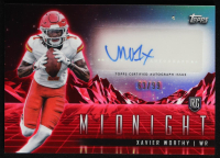 Xavier Worthy 2024 Topps Midnight Rookie Horizon Signatures Twilight #RHSXW #63/99 RC at PristineAuction.com