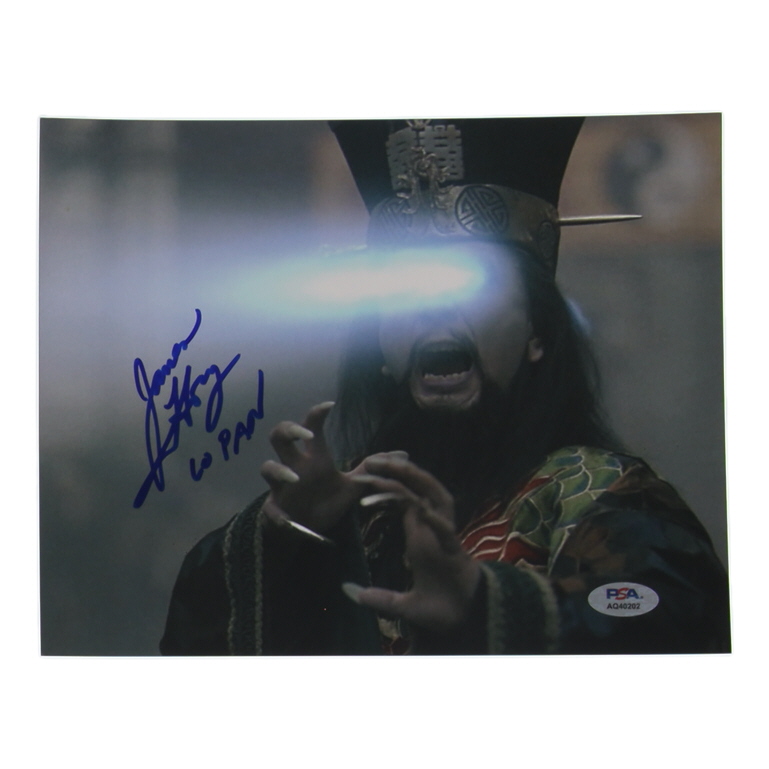 James Hong Signed "Big Trouble in Little China" 8x10 Photo Inscribed "Lo Pan" (PSA) at PristineAuction.com James Hong Signed "Big Trouble in Little China" 8x10 Photo Inscribed "Lo Pan" (PSA) at PristineAuction.com