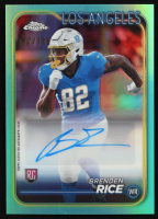 Brenden Rice 2024 Topps Chrome Rookie Autographs Aqua Refractors #RABRI #177/199 RC at PristineAuction.com