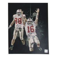 Craig Krenzel & Ben Harstock Signed Ohio State Buckeyes 11x14 Photo (Playball Ink) at PristineAuction.com