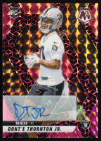 Dont'e Thornton Jr. 2025 Panini Mosaic Rookie Autographs Mosaic Pink Spectris FOTL #369 #29/30 RC at PristineAuction.com