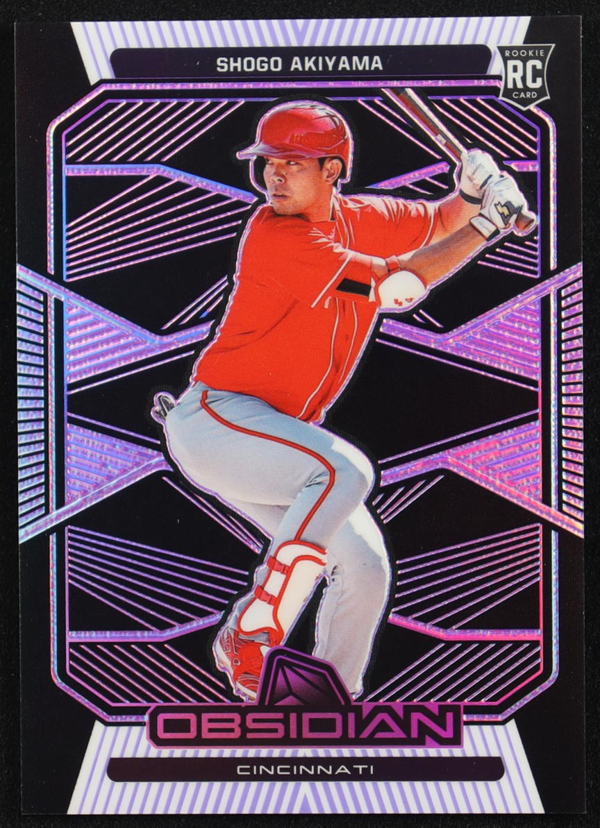 Shogo Akiyama 2020 Panini Obsidian Electric Etch Purple #23 #52/99 RC at PristineAuction.com Shogo Akiyama 2020 Panini Obsidian Electric Etch Purple #23 #52/99 RC at PristineAuction.com