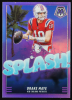 Drake Maye 2025 Panini Mosaic Splash Silver #3 at PristineAuction.com
