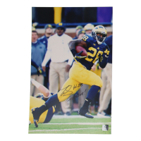 Fitzgerald Toussaint Signed Michigan Wolverines 11x17 Photo Inscribed "Go Blue!" (Playball Ink) at PristineAuction.com
