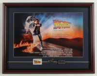 1985 "Back to the Future" Custom Framed Print Display with Pre-Movie Decal & Original Movie Keychain at PristineAuction.com
