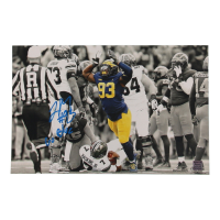 Lawrence Marshall Signed Michigan Wolverines 11x17 Photo Inscribed "Go Blue" (Playball Ink) at PristineAuction.com