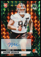 Mason Graham 2025 Panini Mosaic Rookie Autographs Mosaic Green Spectris FOTL #311 #04/30 RC at PristineAuction.com
