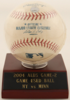 2004 New York Yankees American League Championship Game Used Baseball in Display Case with Title Plaque (MLB) at PristineAuction.com