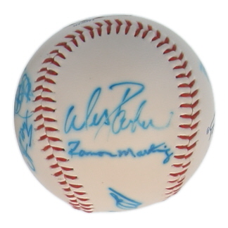 Los Angeles Dodgers Greats | Dodgers Logo Baseball Signed By (7) with Dusty Baker, Pedro Guerrero, Lou Johnson (JSA) at PristineAuction.com Los Angeles Dodgers Greats | Dodgers Logo Baseball Signed By (7) with Dusty Baker, Pedro Guerrero, Lou Johnson (JSA) at PristineAuction.com