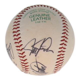 Philadelphia Phillies Greats | OL Baseball Signed by (4) with Benito Santiago, Cookie Rojas (JSA) at PristineAuction.com Philadelphia Phillies Greats | OL Baseball Signed by (4) with Benito Santiago, Cookie Rojas (JSA) at PristineAuction.com