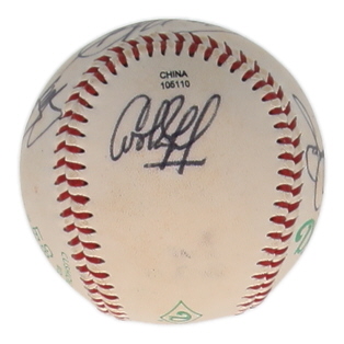 Philadelphia Phillies Greats | OL Baseball Signed by (4) with Benito Santiago, Cookie Rojas (JSA) at PristineAuction.com Philadelphia Phillies Greats | OL Baseball Signed by (4) with Benito Santiago, Cookie Rojas (JSA) at PristineAuction.com