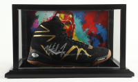 Mike Tyson Signed Everlast Michelin Professional Boxing Shoe With Wood Display Case (Tyson & PSA) at PristineAuction.com