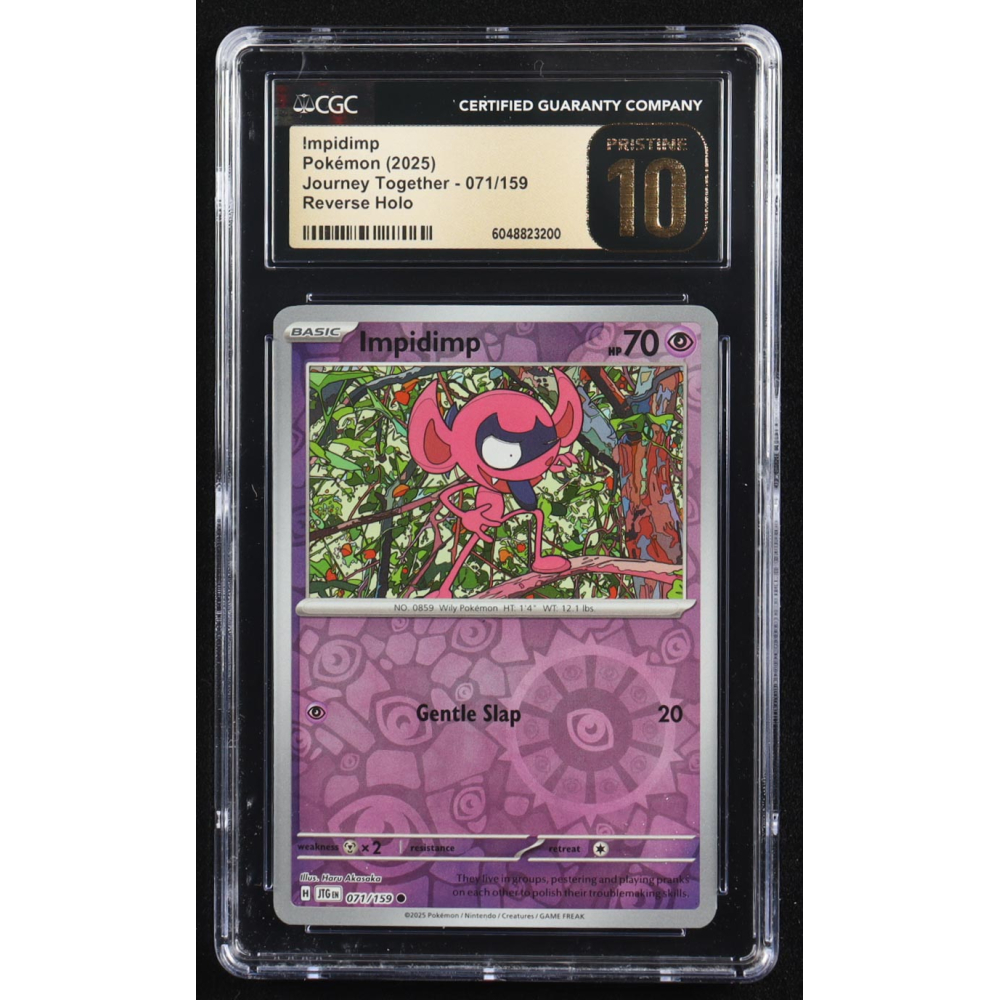 Impidimp 2025 Pokemon Journey Together #071 (CGC Pristine 10) at PristineAuction.com