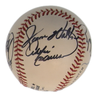 Chicago Cubs HoFers and Greats | ONL Baseball Signed by (8) with Ryne Sandberg, Andre Dawson, Frank Castillo (JSA) at PristineAuction.com Chicago Cubs HoFers and Greats | ONL Baseball Signed by (8) with Ryne Sandberg, Andre Dawson, Frank Castillo (JSA) at PristineAuction.com